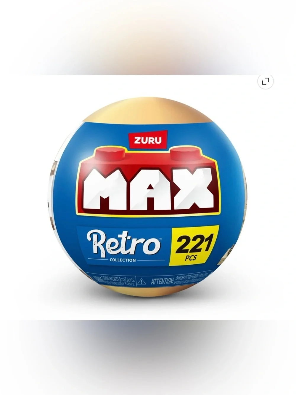 MAX Build More Premium Retro Building Bricks by ZURU - Cassette Radio Boombox